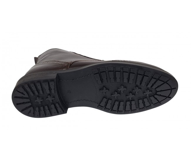 Ghete barbati Oxford din piele naturala imblanite GKR29 Maro Coffee Marimea 39