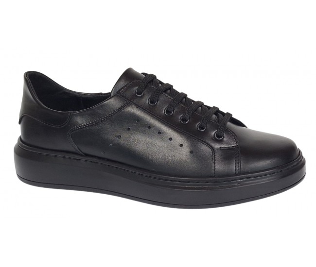 Pantofi barbati casual piele naturala de culoare neagra Aldo GKR2X1N