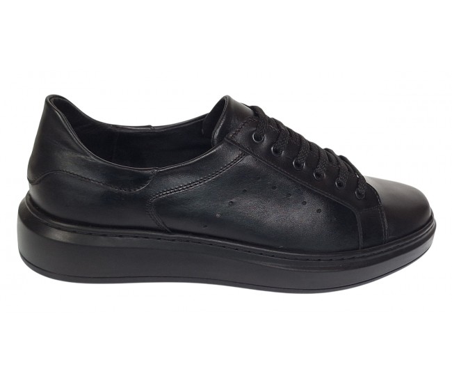 Pantofi barbati casual piele naturala de culoare neagra Aldo GKR2X1N