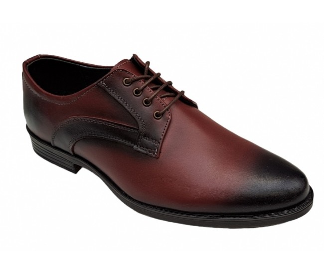 Pantofi barbati, eleganti, piele naturala, bordo -  GKR31VIS