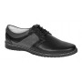 Pantofi barbati casual din piele naturala Negru GKR32N