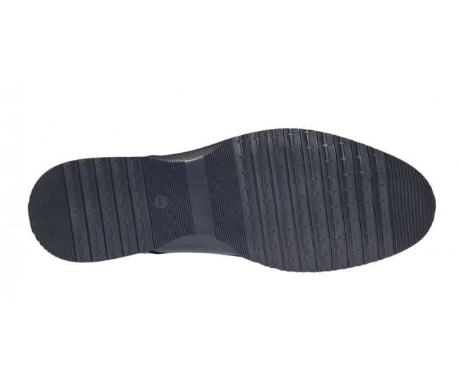 Pantofi casual barbati din piele naturala Bleumarin GKR 331ELBL
