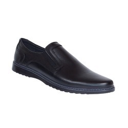Pantofi casual barbati din piele naturala Negru GKR 331ELN