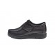 Pantofi dama casual, din piele naturala, negru box, SCAI, GKR33N