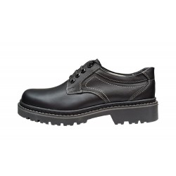 Bocanci barbati model semi din piele naturala Negru, Army Troops