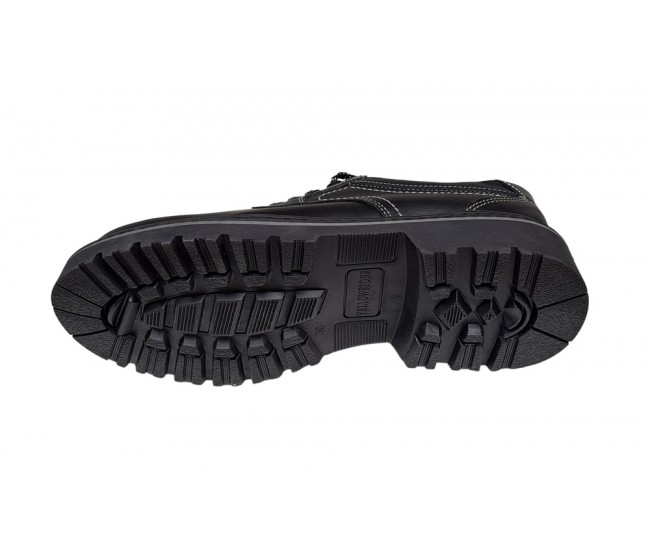 Bocanci barbati model semi din piele naturala Negru, Army Troops