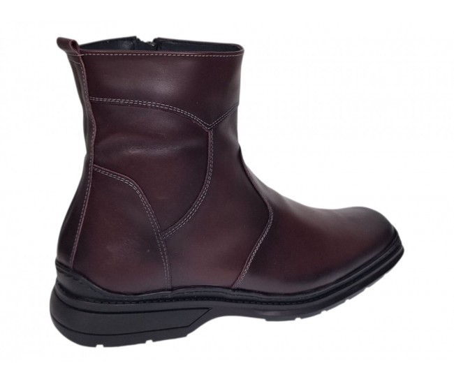 Ghete barbati din piele naturala cu fermoar GKR4010VIS