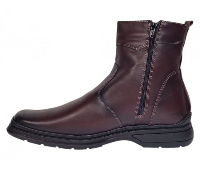 Ghete barbati din piele naturala cu fermoar GKR4010VIS