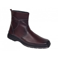Ghete barbati din piele naturala cu fermoar GKR4010VIS