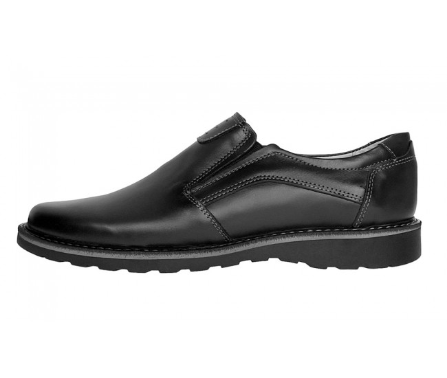 Pantofi barbati casual din piele naturala Negru GKR480EN