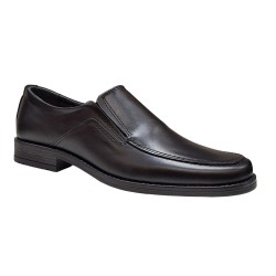 Pantofi barbati eleganti din piele naturala, cu elastic, GKR48N