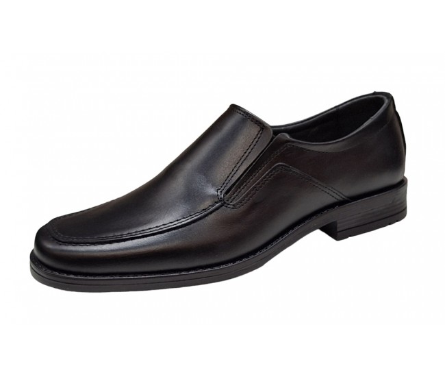Pantofi barbati eleganti din piele naturala, cu elastic, GKR48N