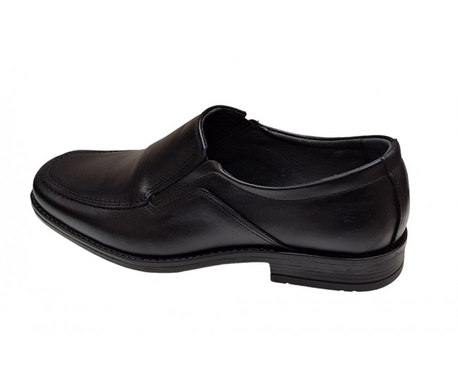 Pantofi barbati eleganti din piele naturala, cu elastic, GKR48N