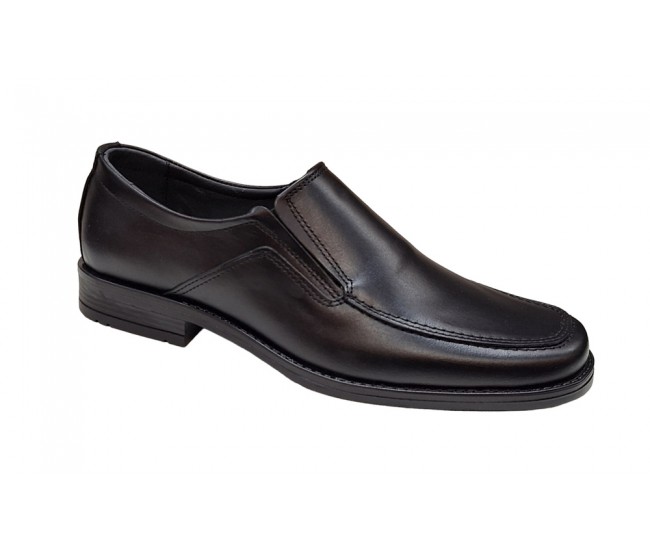 Pantofi barbati eleganti din piele naturala, cu elastic, GKR48N