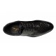 Pantofi barbati eleganti din piele naturala - Model Negru Croco GKR4CRN