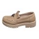 Pantofi casual dama din piele naturala bej - Sasha