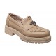 Pantofi casual dama din piele naturala bej - Sasha