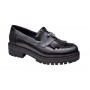 Pantofi dama casual din piele naturala Negru GKR4XN