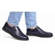Pantofi barbati casual perforati din piele naturala Corsa Bleumarin - GKR506BLUE