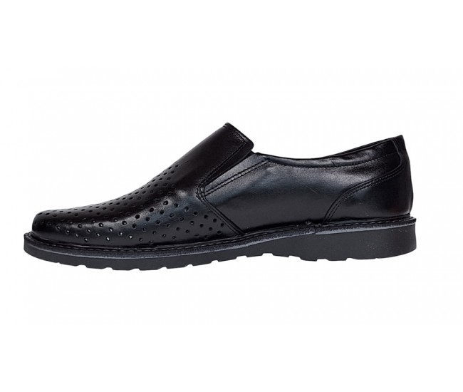 Pantofi barbati de vara din piele naturala cu perforatii GKR506N