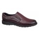 Pantofi barbati casual perforati din piele naturala 506 Visiniu