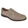 Pantofi barbati Sport de vara cu perforatii - Piele Naturala Bej GKR507BEJ