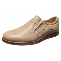 Pantofi barbati Casual Sport din Piele Naturala Bej GKR508BEJ