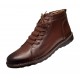 Ghete casual barbati piele naturala imblanite Corsa Maro