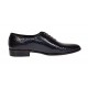 Pantofi eleganti barbati din piele naturala Havana Croco Lac Negru