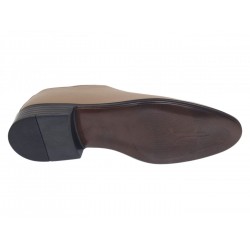 Pantofi barbati bej eleganți din piele naturală cu șiret GKR51TBS