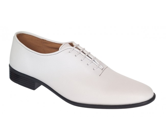 Pantofi barbati eleganti din piele naturala Havana 51 Alb