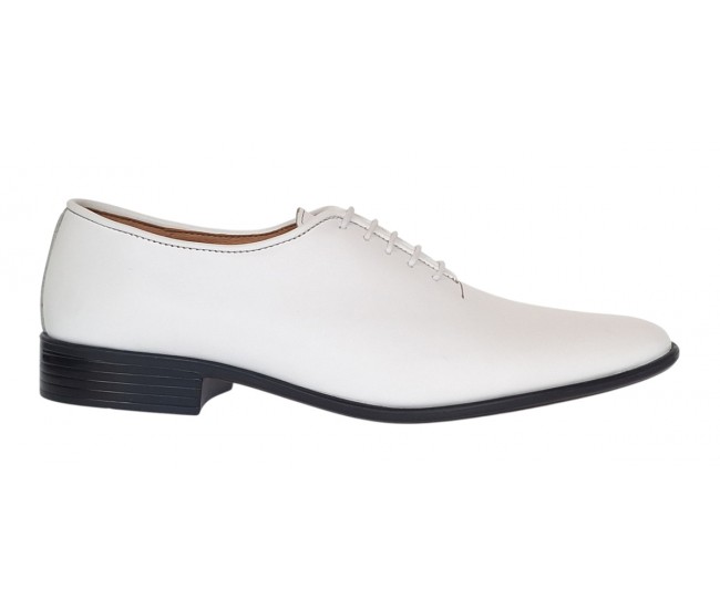 Pantofi barbati eleganti din piele naturala Havana 51 Alb