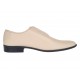 Pantofi barbati eleganti bej din piele naturala dintr-o bucata cu siret Havana GKR51TSB