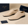 Pantofi barbati eleganti bej din piele naturala dintr-o bucata cu siret Havana GKR51TSB