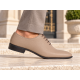 Pantofi eleganți bej pentru bărbați din piele naturală cu șiret și talpă confortabilă – GKR51TSB