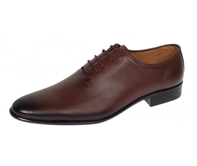 Pantofi barbati eleganti din piele naturala - Maro Cognac Havana 51