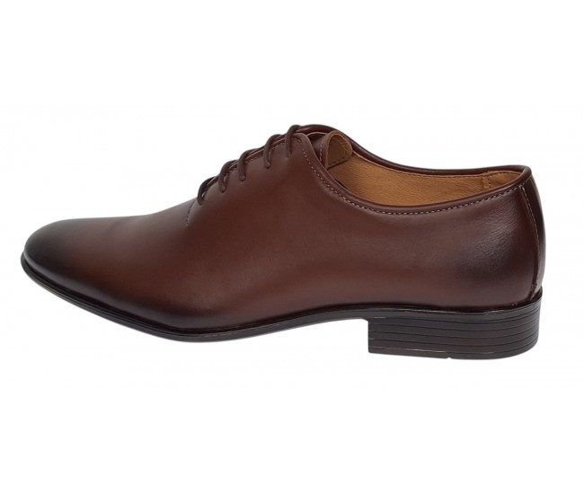 Pantofi barbati eleganti din piele naturala - Maro Cognac Havana 51