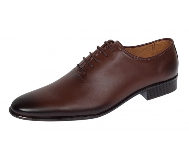 Pantofi barbati eleganti din piele naturala - Maro Cognac Havana 51