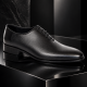 Pantofi bărbați negri eleganți din piele naturală cu șiret Havana GKR51TSN