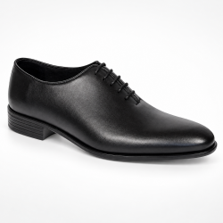 Pantofi bărbați negri eleganți din piele naturală cu șiret Havana GKR51TSN