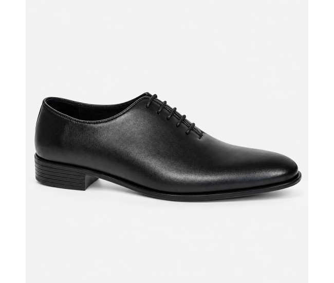 Pantofi bărbați negri eleganți din piele naturală cu șiret Havana GKR51TSN