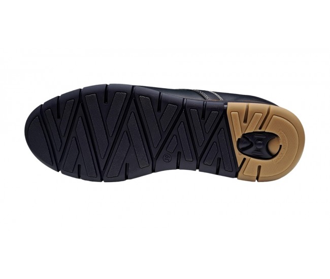 Pantofi barbati sport din piele naturala bleumarin, GKR57BLM