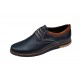Pantofi barbati sport din piele naturala bleumarin, GKR57BLM