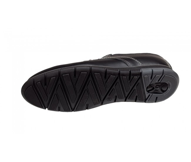 Pantofi barbati sport din piele naturala, negru, GKR57N