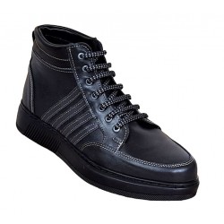 Marimea 40 Ghete barbati din piele naturala imblanite, GKR, Negru GKR59N