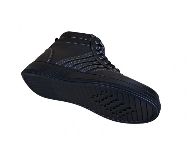 Marimea 40 Ghete barbati din piele naturala imblanite, GKR, Negru GKR59N