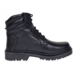 Bocanci barbati Sport din piele naturala model Negru imblanit GKR5KN