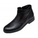 Ghete barbati din piele naturala cu fermoar, imblanite, GKR Elegant GKR61N