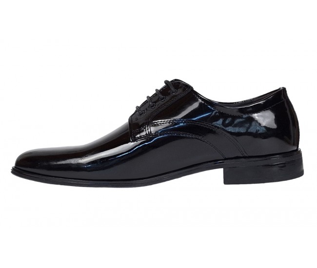 Pantofi barbati eleganti din piele naturala, Negru LAC GKR62N
