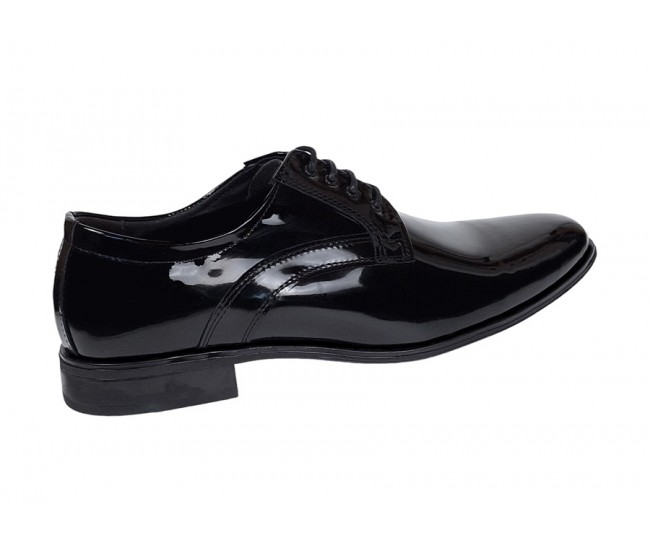 Pantofi barbati, eleganti, din piele naturala, Negru LAC GKR62N